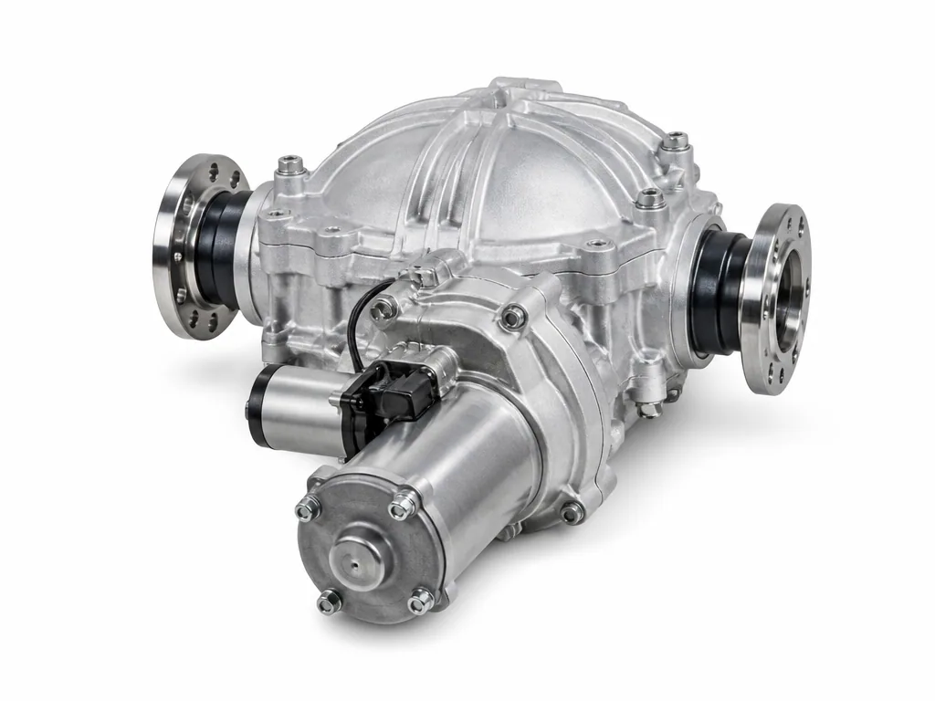 Freelander 2 rear differential with the Haldex coupling and pump fitted to its front
