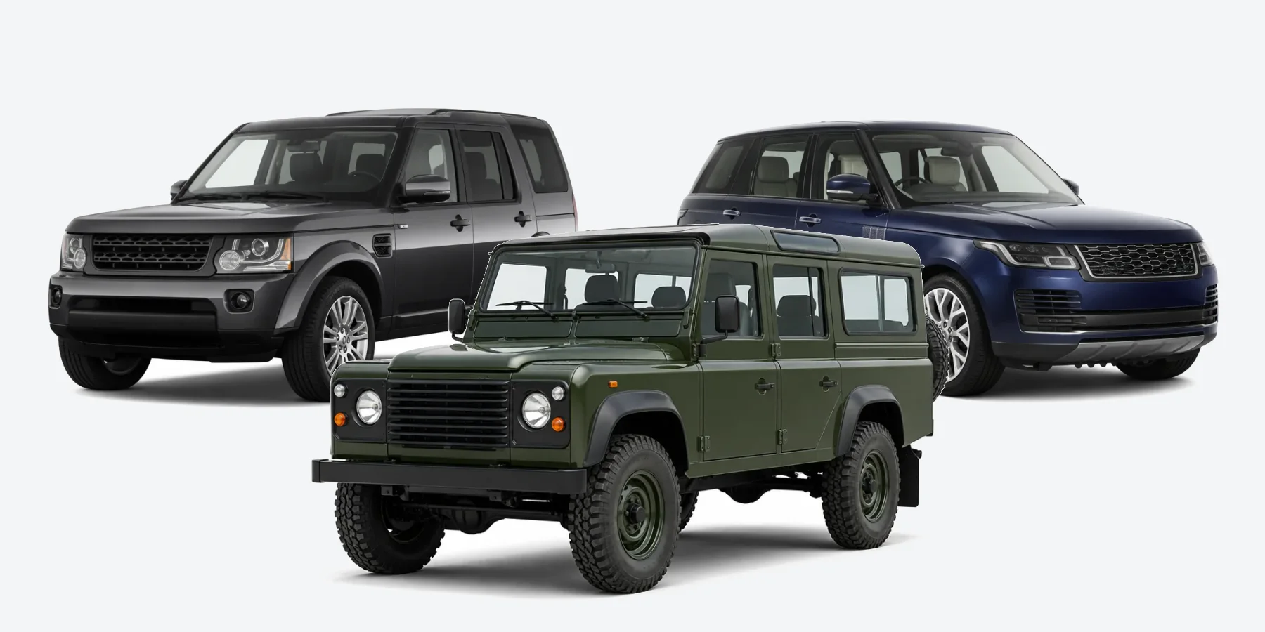 Land Rover Defender, Discovery 4 and Range Rover